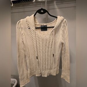 American Eagle Outfitters Cream V-Neck Sweater